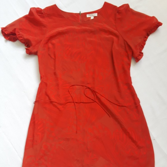 {Love, Fire} Print Ballet-Neck Shift Dress Sz XL - Picture 1 of 3